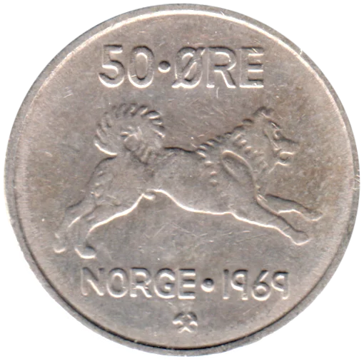 50 øre, 1969 Reverse