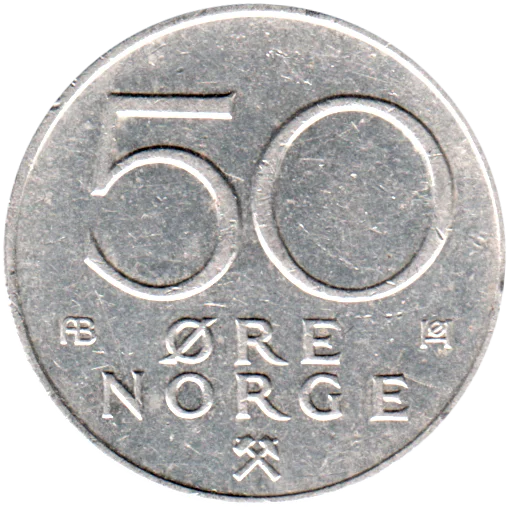 50 øre, 1975 Reverse