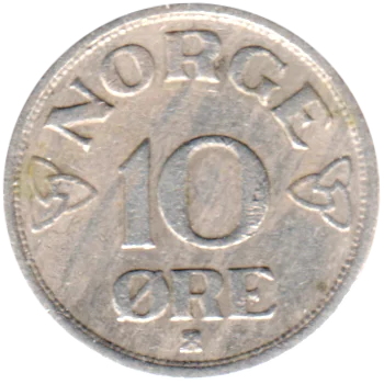 10 øre, 1952 Reverse