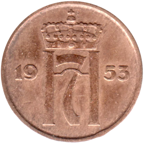 2 øre, 1953 Obverse