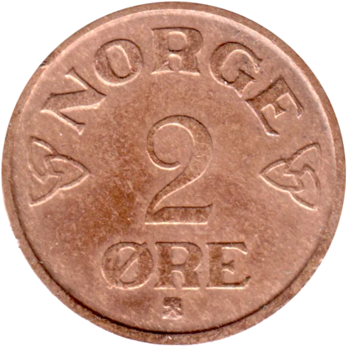 2 øre, 1953 Reverse