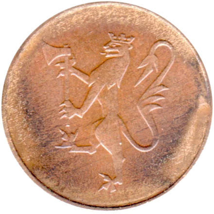5 øre, 1980 Obverse