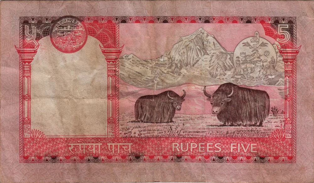 5 Rupees, 2005 Obverse