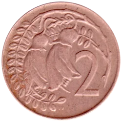 Preview 2 cents, 1971 reverse