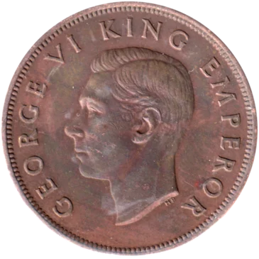 Preview 1 penny, 1945 obverse