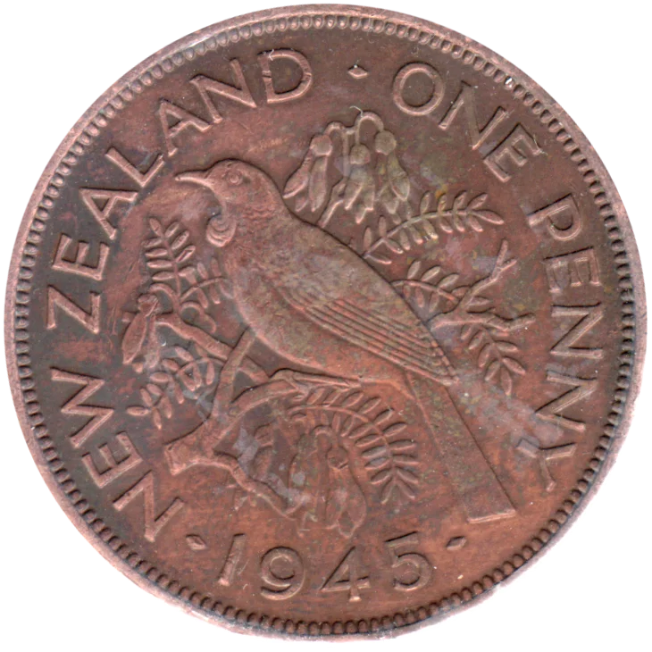 1 penny, 1945 Reverse