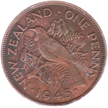 Preview 1 penny, 1945 reverse
