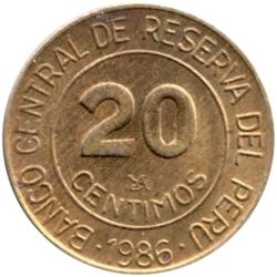 Preview 20 céntimos, 1986 reverse