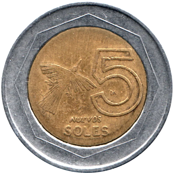 5 Soles, 2005 Reverse