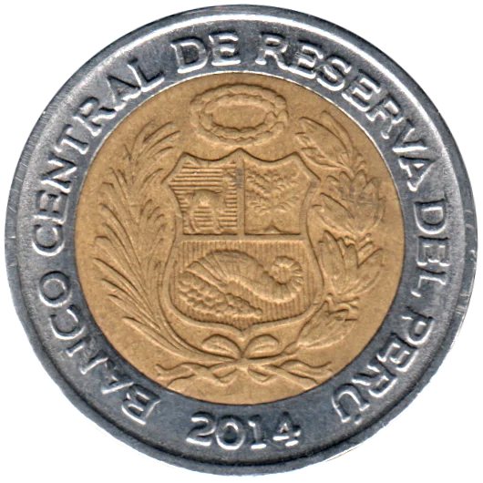 2 Soles, 2014 Obverse