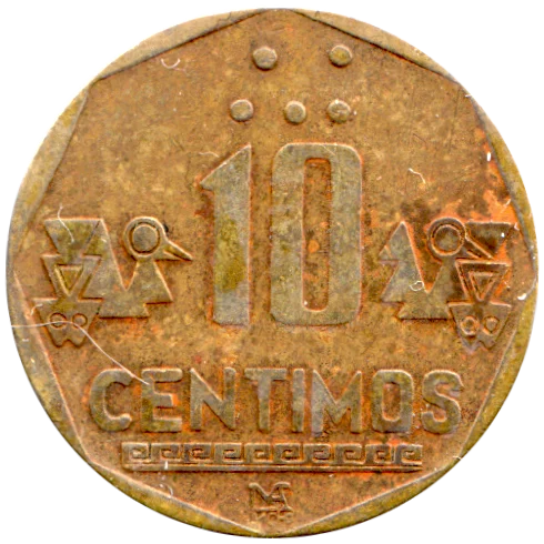 10 céntimos, 1991 Reverse