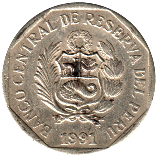 50 céntimos, 1991 Obverse