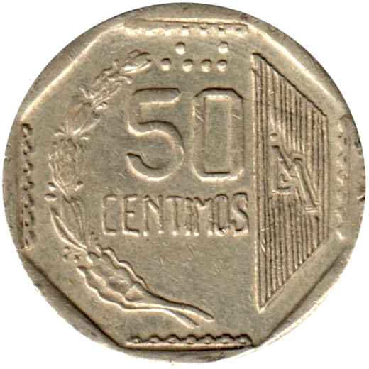50 céntimos, 1998 Reverse