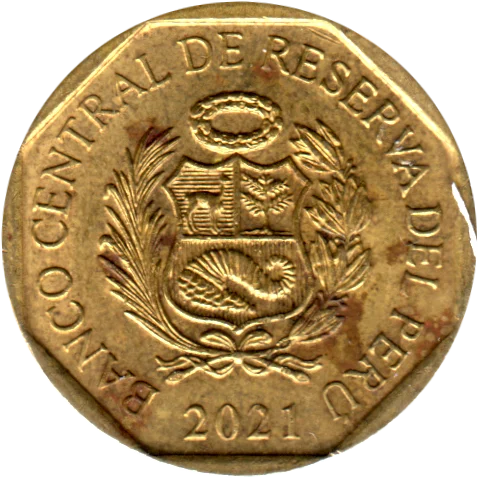 10 céntimos, 2021 Obverse