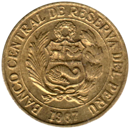 10 centavos, 1967 Obverse