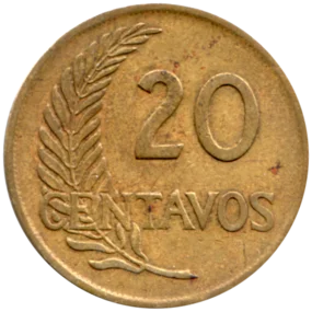 Preview 20 centavos, 1962 reverse