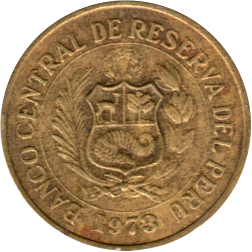 ½ Sol, 1973 Obverse