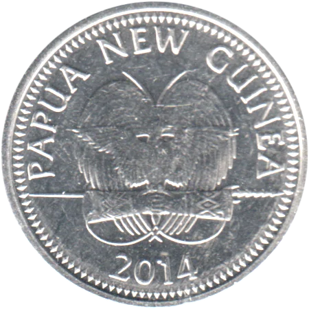 5 toea, 2014 Obverse