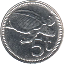Preview 5 toea, 2014 reverse