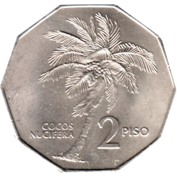 Preview 2 Pesos, 1983 reverse