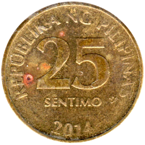 25 sentimos, 2014 Reverse