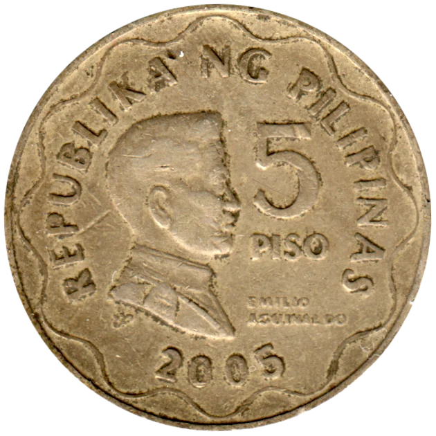 5 Pesos, 2005 Reverse