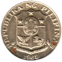 Preview 10 sentimos, 1969 obverse