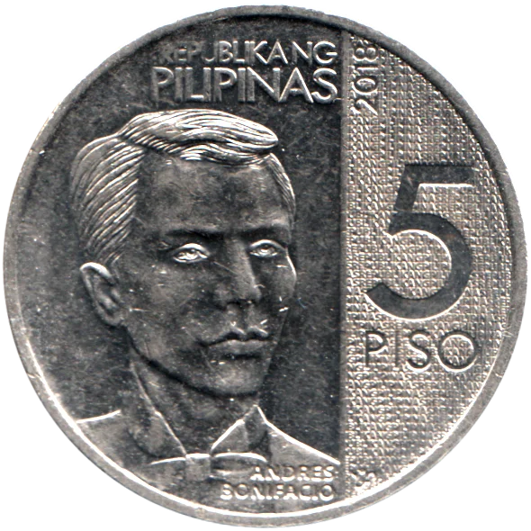 5 Pesos, 2018 Reverse