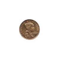 Preview 5 sentimos, 1972 reverse