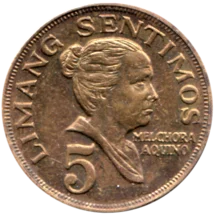 Preview 5 sentimos, 1972 reverse