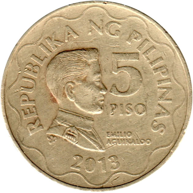 5 Pesos, 2013 Reverse