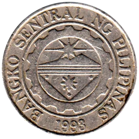 Preview 1 Peso, 1996 obverse