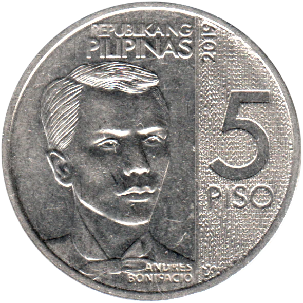 5 Pesos, 2019 Reverse