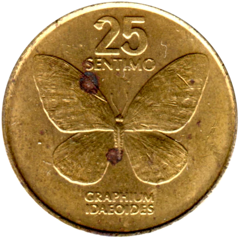 25 sentimos, 1986 Reverse