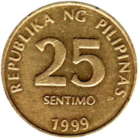 25 sentimos, 1999 Reverse