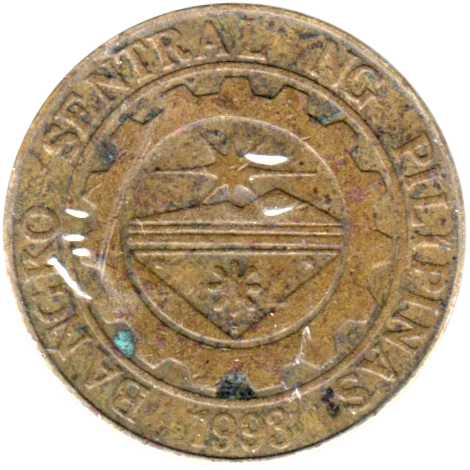 25 sentimos, 1998 Obverse