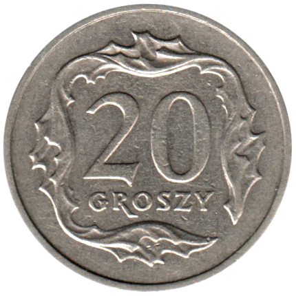 20 groszy, 1996 Reverse