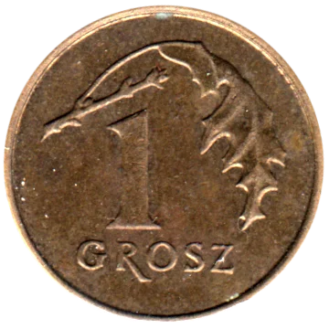 1 grosz, 1993 Reverse