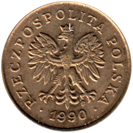5 groszy, 1990 Obverse