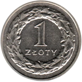 Preview 1 Złoty, 1993 reverse
