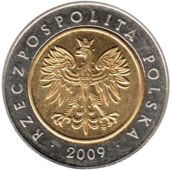 5 Złoty, 2009 Obverse