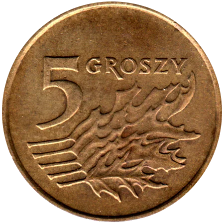 5 groszy, 1999 Reverse
