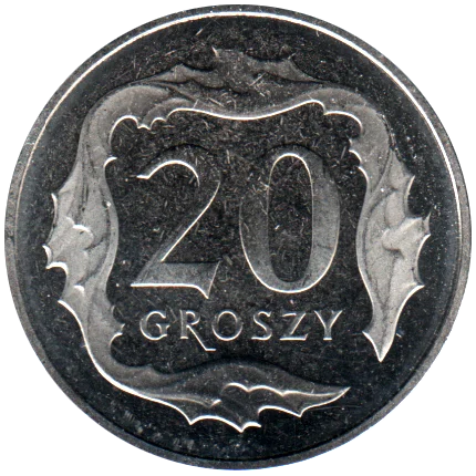 20 groszy, 2025 Reverse