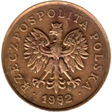 Preview 5 groszy, 1992 obverse