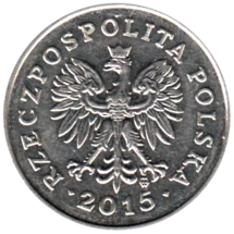 Preview 20 groszy, 2015 obverse