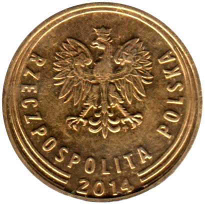 2 groszy, 2014 Obverse