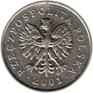 10 groszy, 2001 Obverse