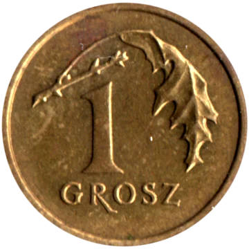 1 grosz, 2005 Reverse