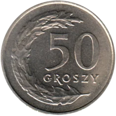 Preview 50 groszy, 1992 reverse