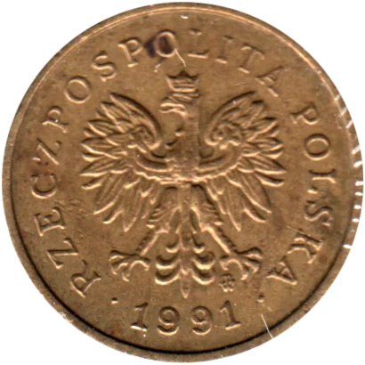 2 groszy, 1991 Obverse